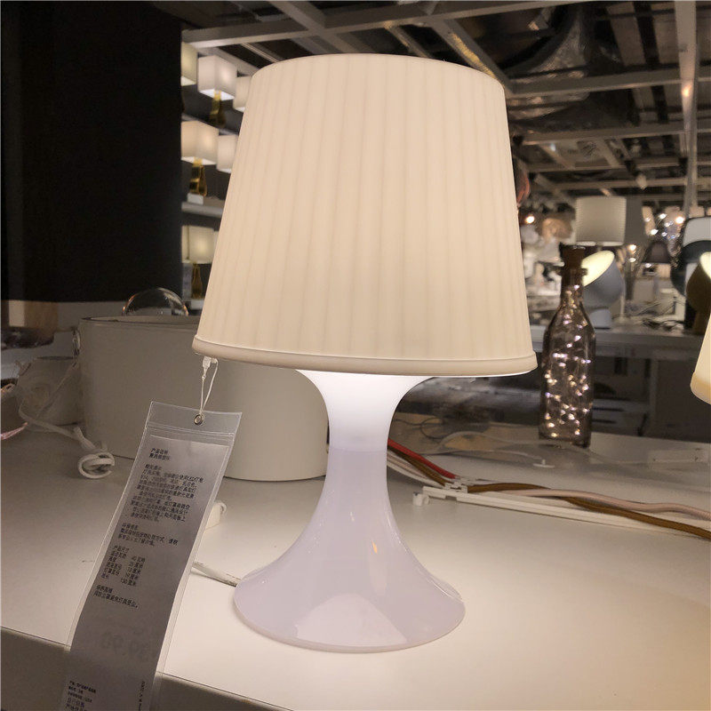 ikea宜家拉姆本台灯北欧装饰灯卧室床头柜温馨夜灯装饰台灯