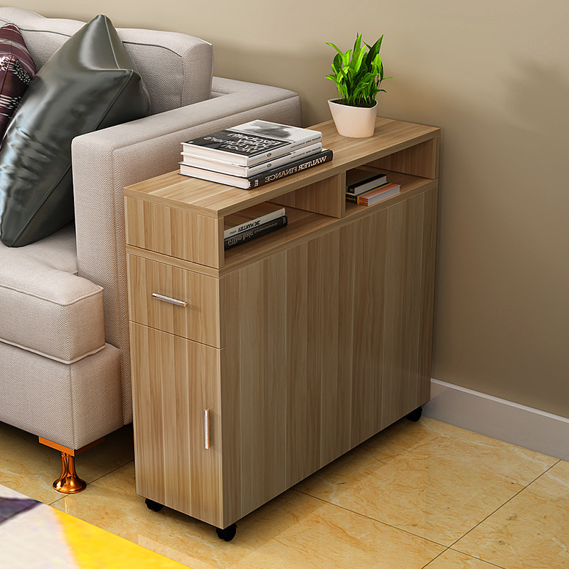 现代简约沙发边柜几侧柜储物柜可移动夹缝马桶缝隙边角角几