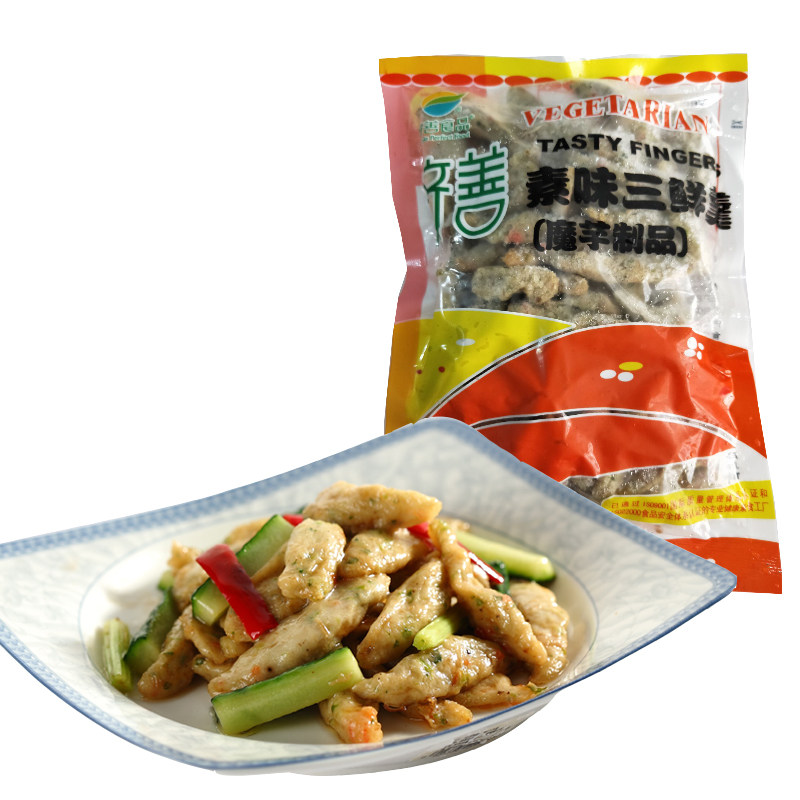 齐善素食【素腰片】 魔芋食品 凉菜,爆炒,火锅【常温切勿冷冻】