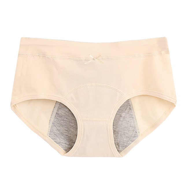 3 women's physiological pants cotton girls bow front and rear leakage menstrual period big aunt triangle sanitary pants 3 women's physiological pants cotton girls bow front and rear leakage menstrual period big aunt triangle sanitary pants