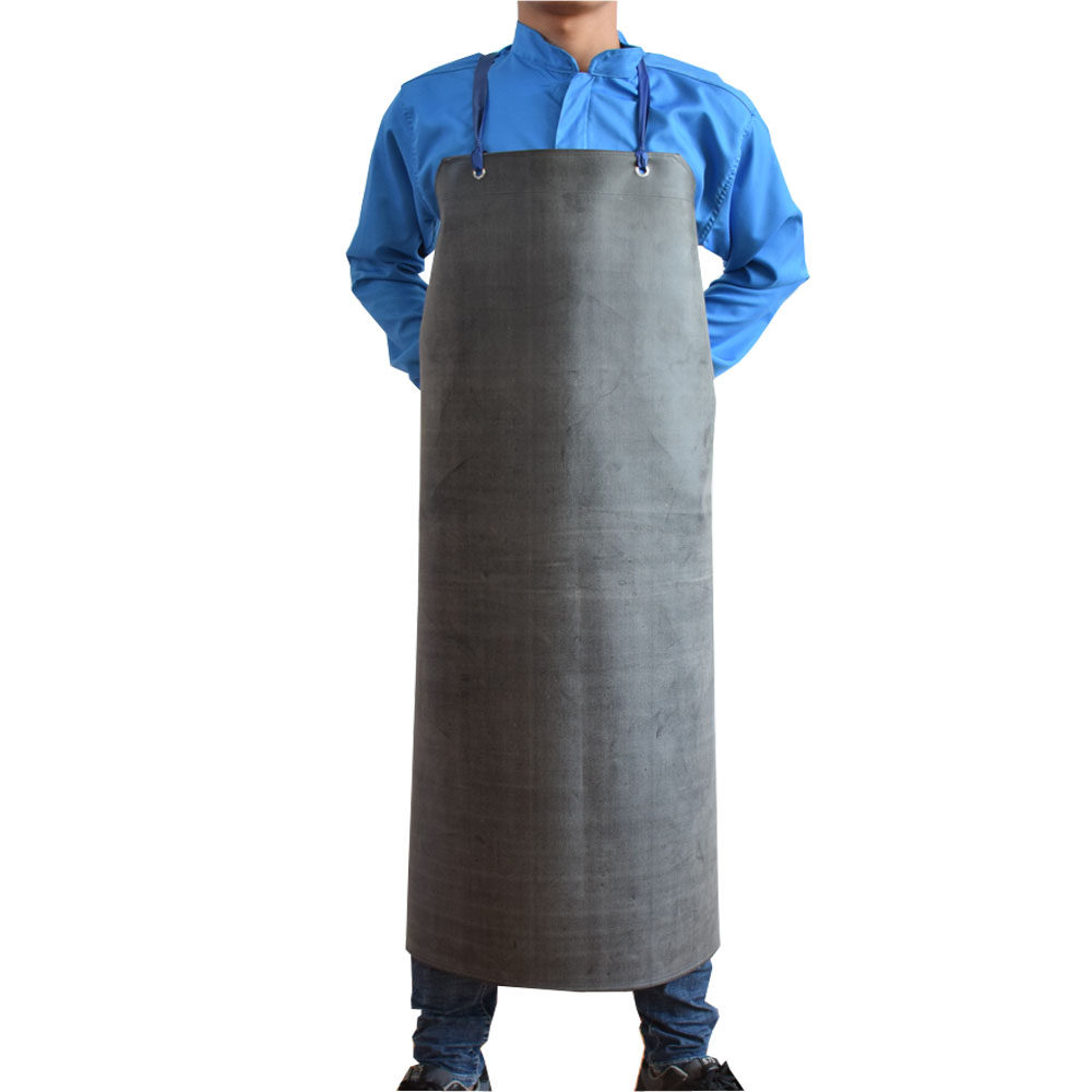 橡胶防水围裙耐油耐强酸碱工业防水围裙加厚耐磨帆布石材工作围裙