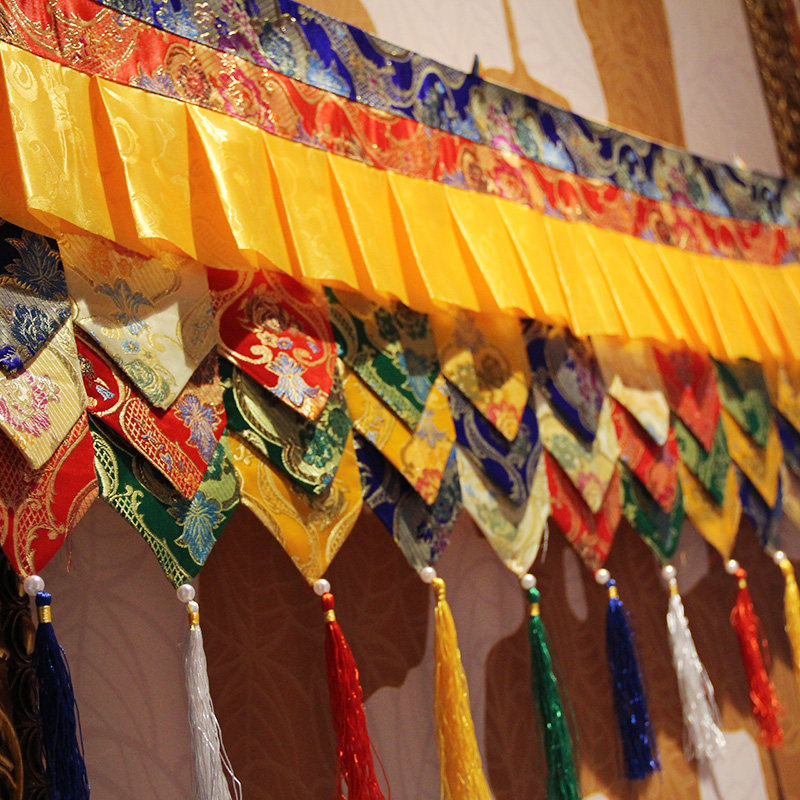 藏式帷幔西藏布艺床帘佛堂居家装饰用品隔断墙布帷幔装饰