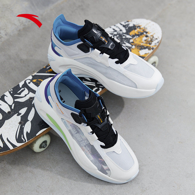 安踏超体男休闲鞋2022春季新款运动鞋男鞋时尚复古运动休闲鞋