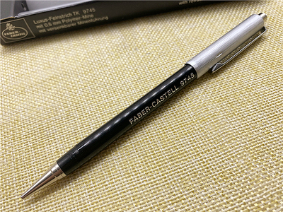 绝版老款罕见 辉柏嘉9745 笔帽式 自动铅笔 0.5mm