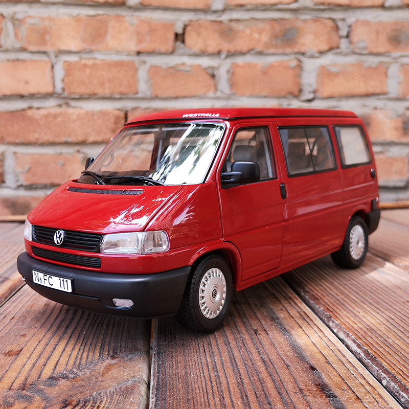 大众t4车模schuco舒克vwt4b旅行面包车合金车模