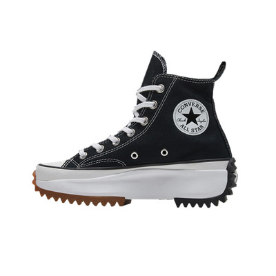 匡威runstarhike 杨紫黑色厚底高帮帆布鞋166800c 166799c 运动休闲鞋