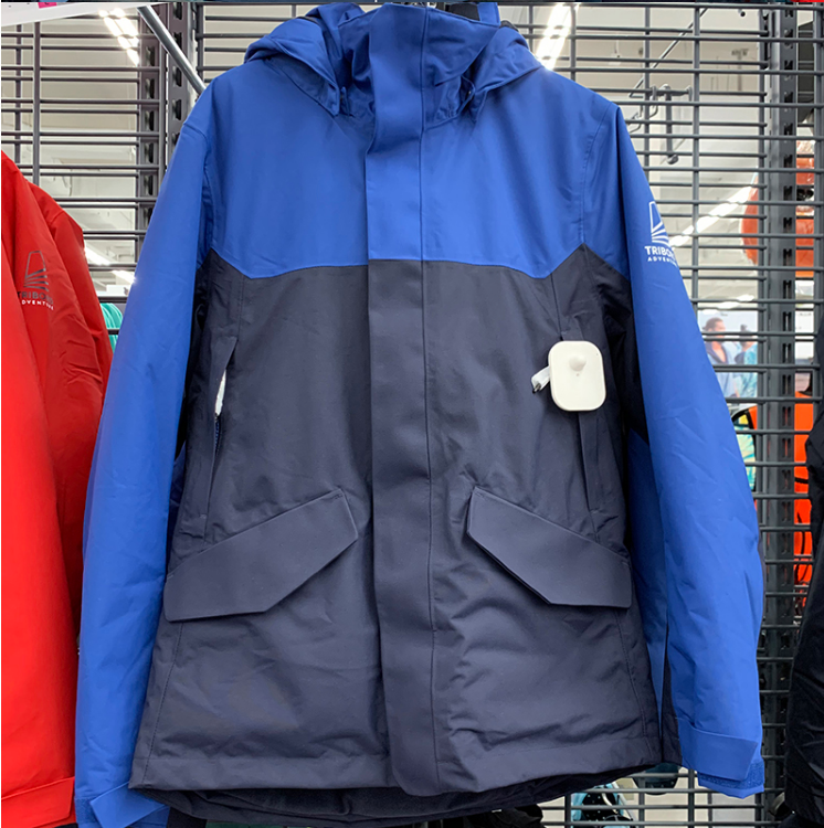 迪卡侬冲锋上衣男加绒加厚防水防风外套户外服装衣冬帆船航海夹克