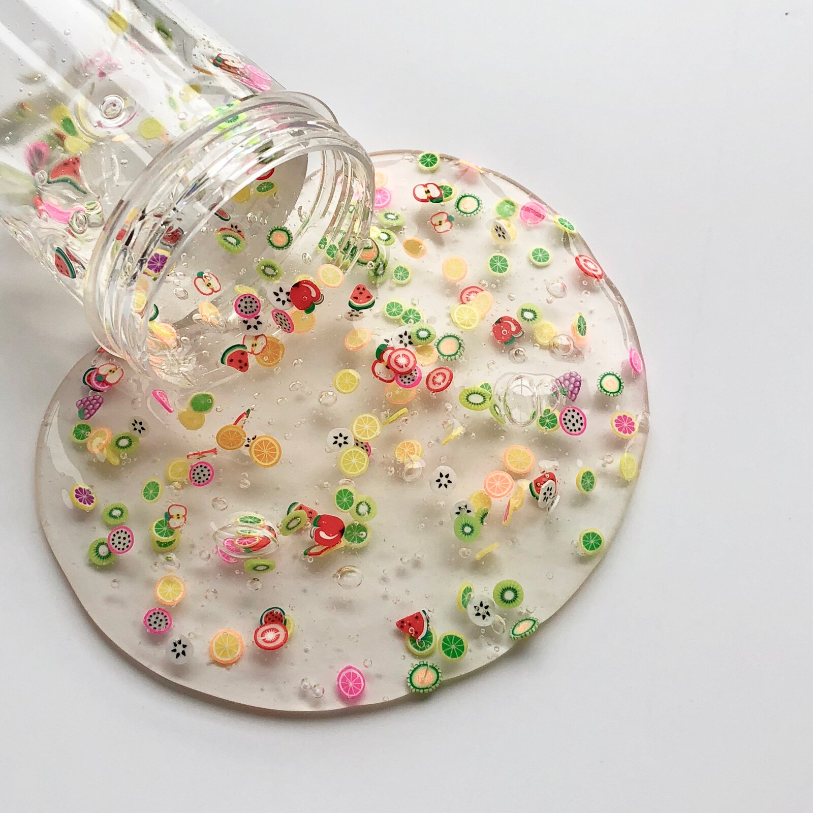 水果切片泥网红同款解压史莱姆鼻涕泥透泰网格泥成品slime水晶泥