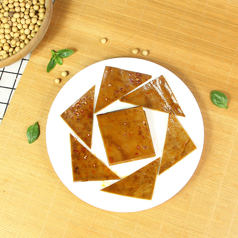 牛皮豆干顾县豆岳池顾县特产手工豆腐干金虹小吃豆腐干