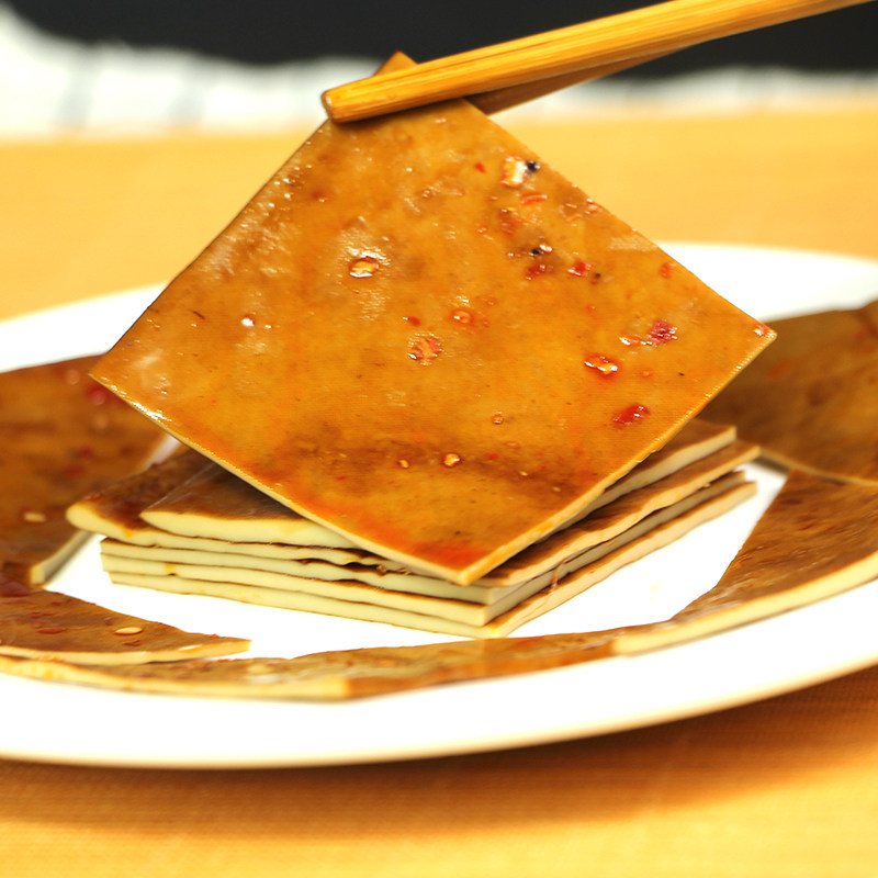 牛皮豆干顾县豆岳池顾县特产手工豆腐干金虹小吃豆腐干