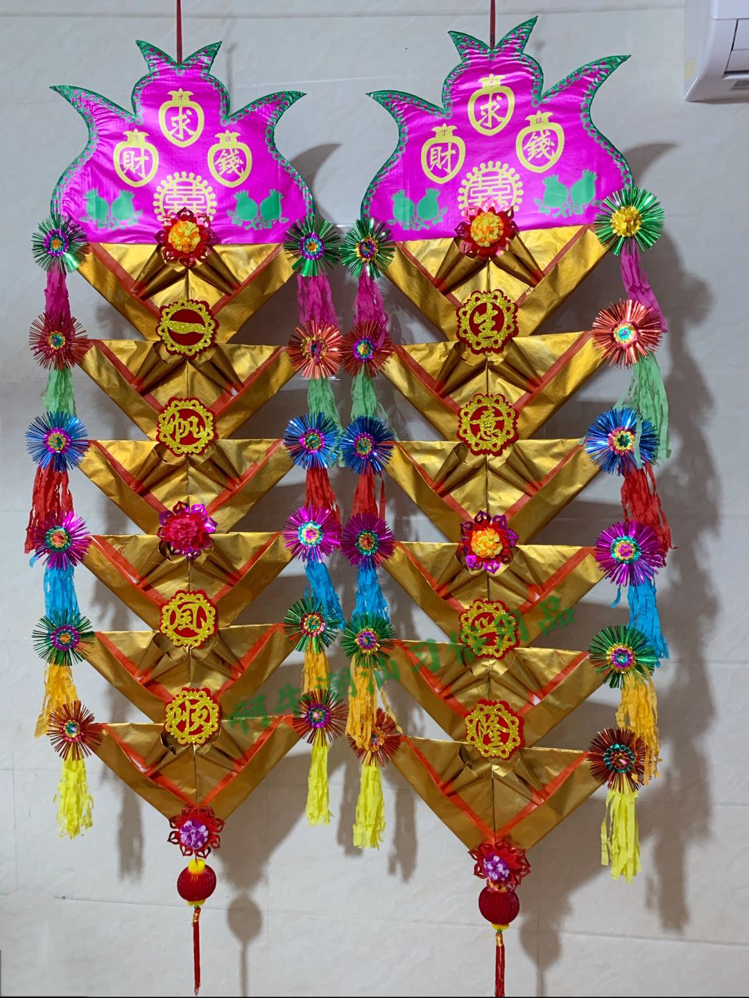 潮汕民俗折纸折塔年底答谢神明拜神敬佛2020节日装扮用品