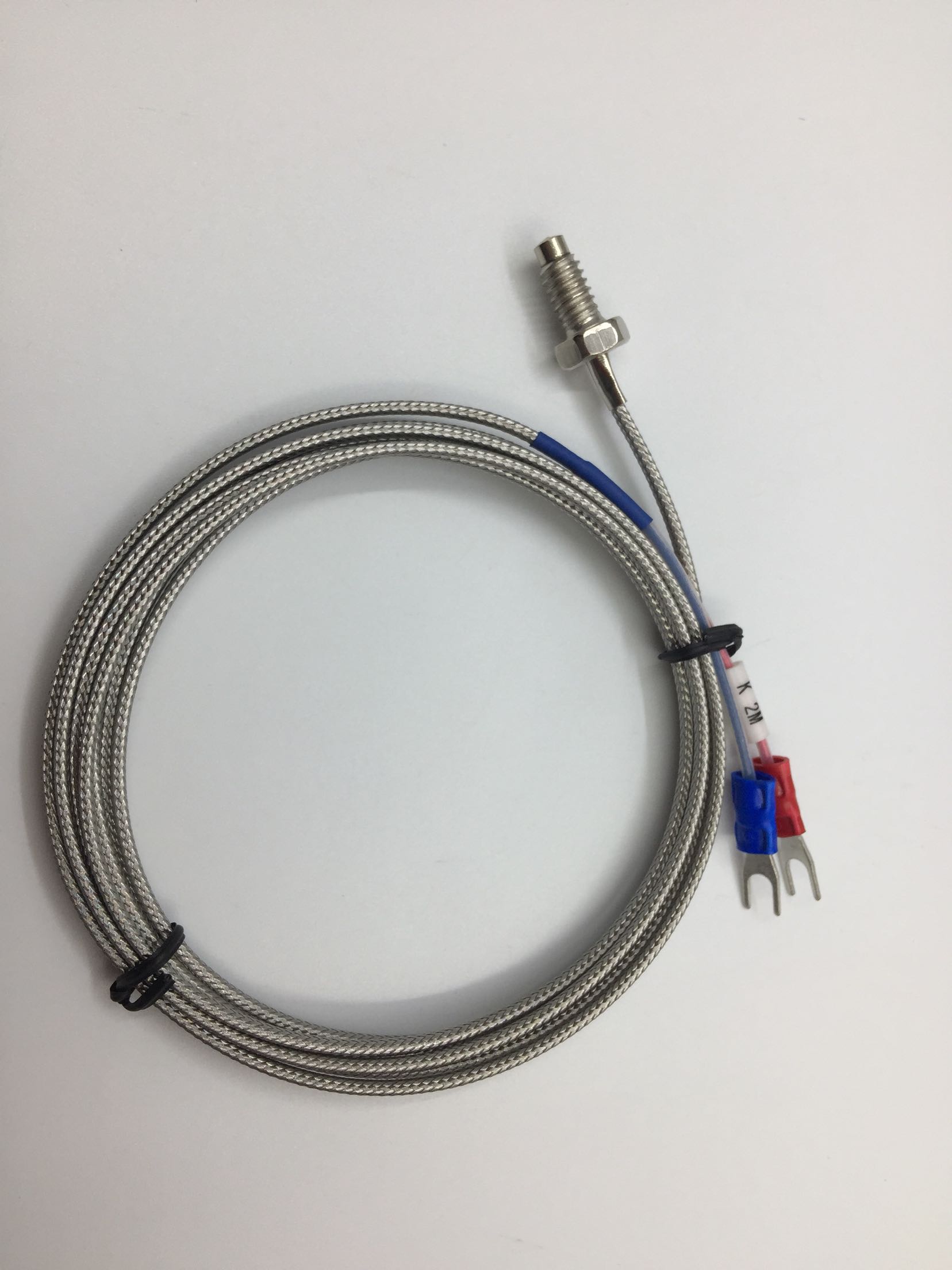 新品2米螺钉热电偶控温800度传感器探头温控器感温头热电偶