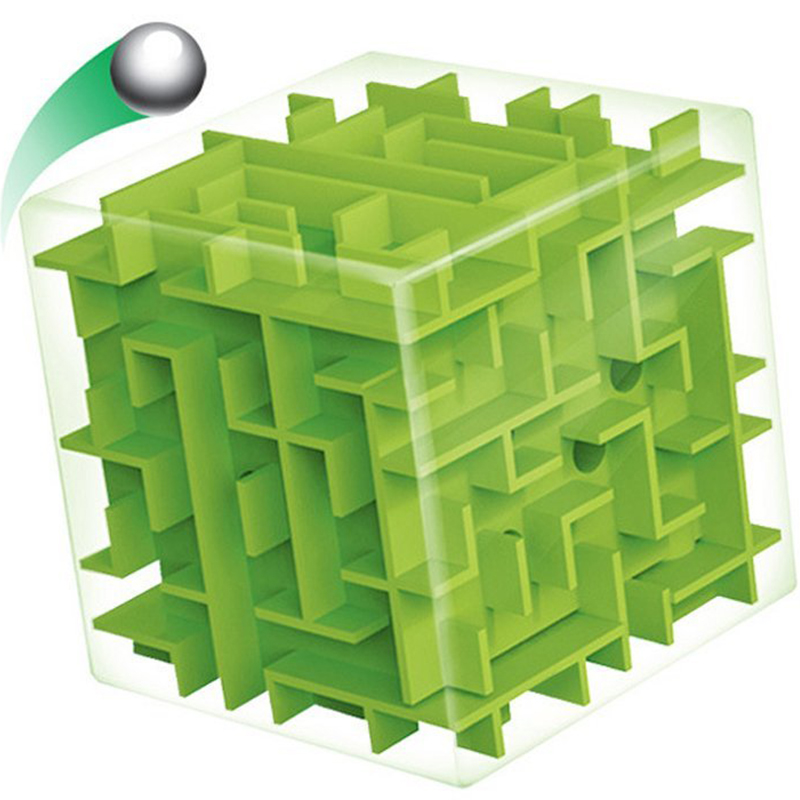 3d迷宫蓝色透明立体魔方玩具迷宫球儿童礼物 包邮