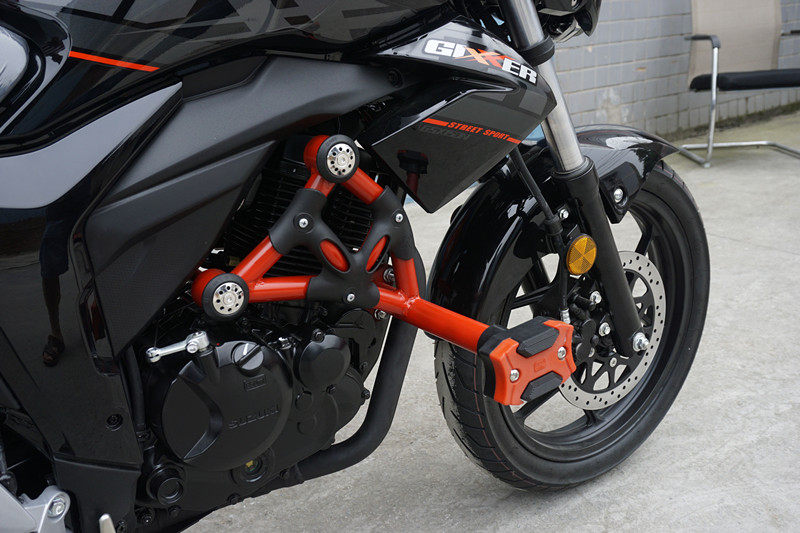 gsx150n适用于轻骑铃木保险杠前护防摔竞技保护摩托车保险杠