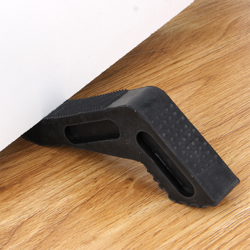 日本km正品橡胶门楔子防风门挡门阻门塞挡门器免安装门档条