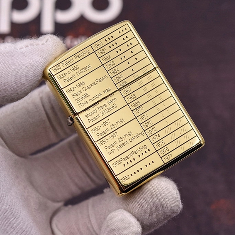 正品zippo打火机美国芝宝纯铜加厚盔甲年份底刻zippo