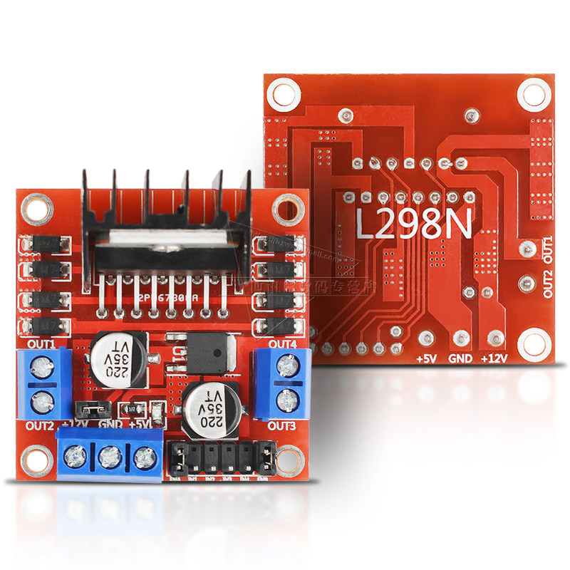 电机l298n驱动模块两路直流步进马达智能机器人开发板