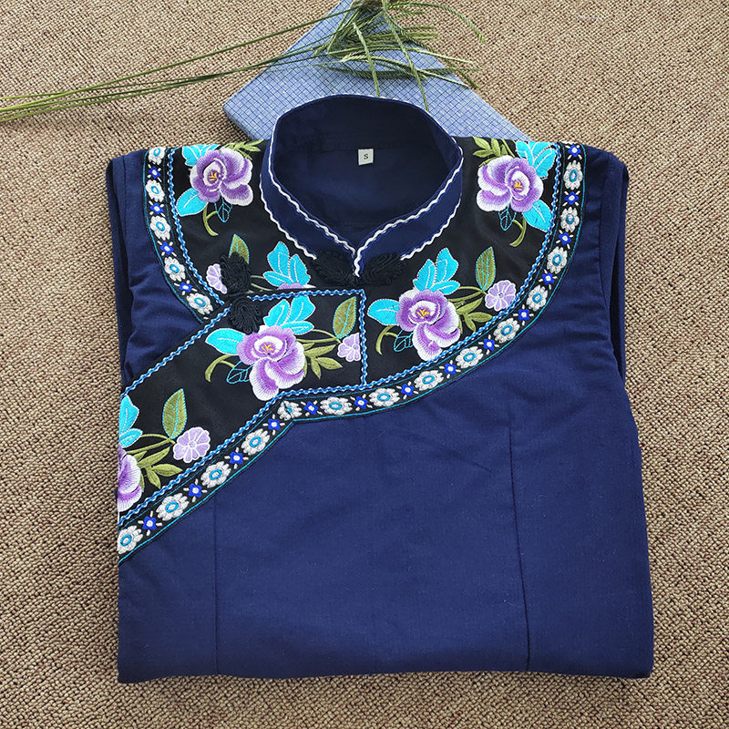 布衣服装民国国风女装上衣唐装贵州少数民族苗族民族服装