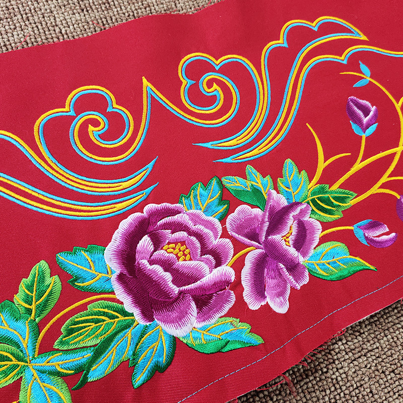 贵州少数少数民族民族风服装布依衣族绣花花布刺绣刺绣