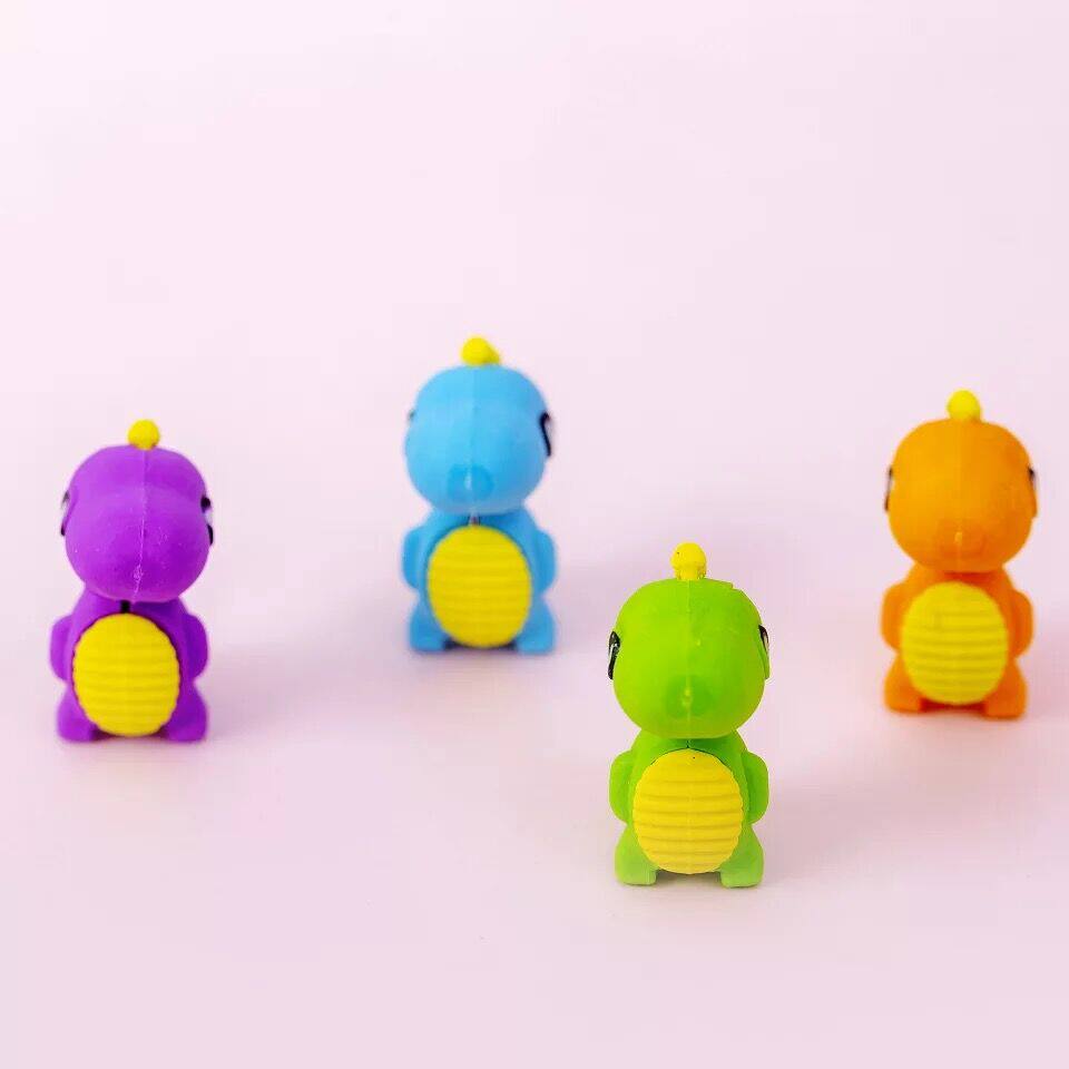 日韩创意卡通暴龙可爱爱小恐龙橡皮擦学生橡皮橡皮