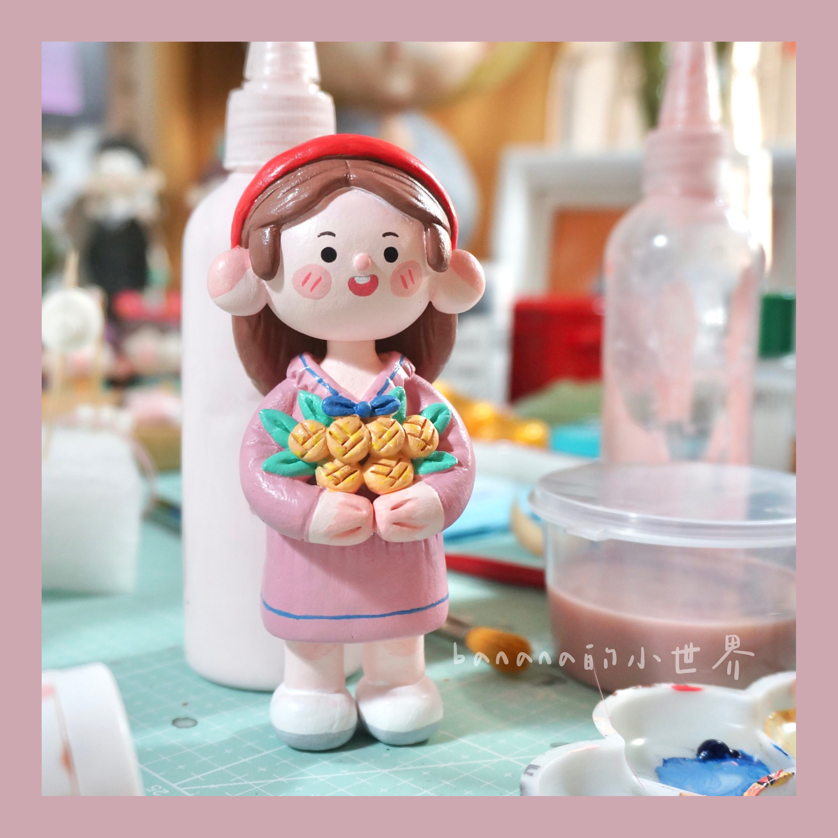 定制石塑粘土立体潮玩玩偶人偶公仔人像摆件软陶人偶