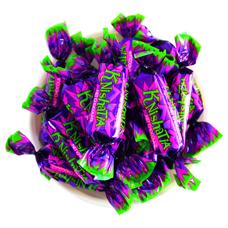 俄罗斯正品进口糖果混合包装夹心巧克力紫皮糖年货喜糖散装零食品