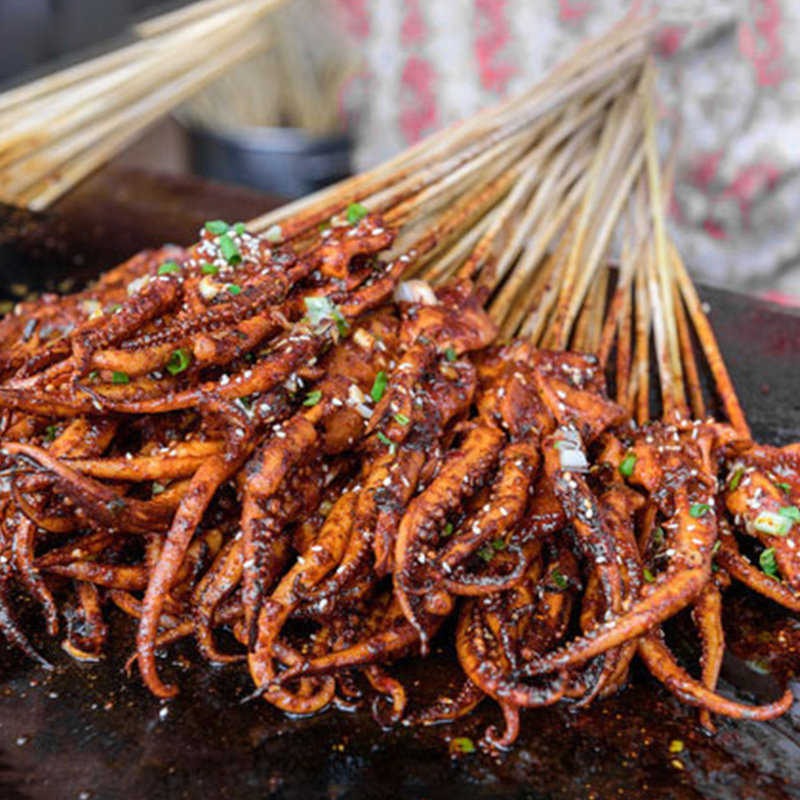 鲜肉100串烧烤铁板烧铁板西娜新鲜肉冷冻须小串鱿鱼冷冻鱿鱼