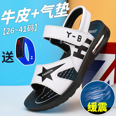 童鞋男童凉鞋弹簧沙滩鞋新款夏男孩防滑儿童软底耐磨中大童小学生