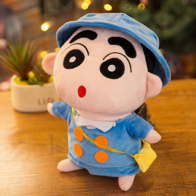 蜡笔小新公仔毛绒玩具抱枕正版床上搞怪玩偶大娃娃超大号生日礼物-小
