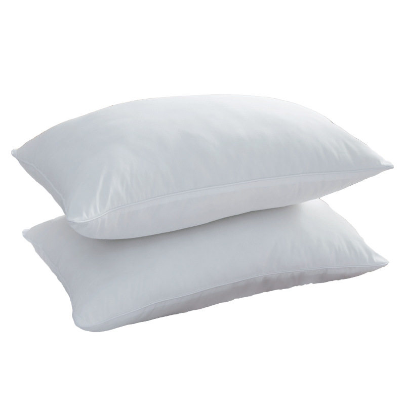 羽丝丝绒白色枕芯一对装成成人酒店护颈枕头枕头