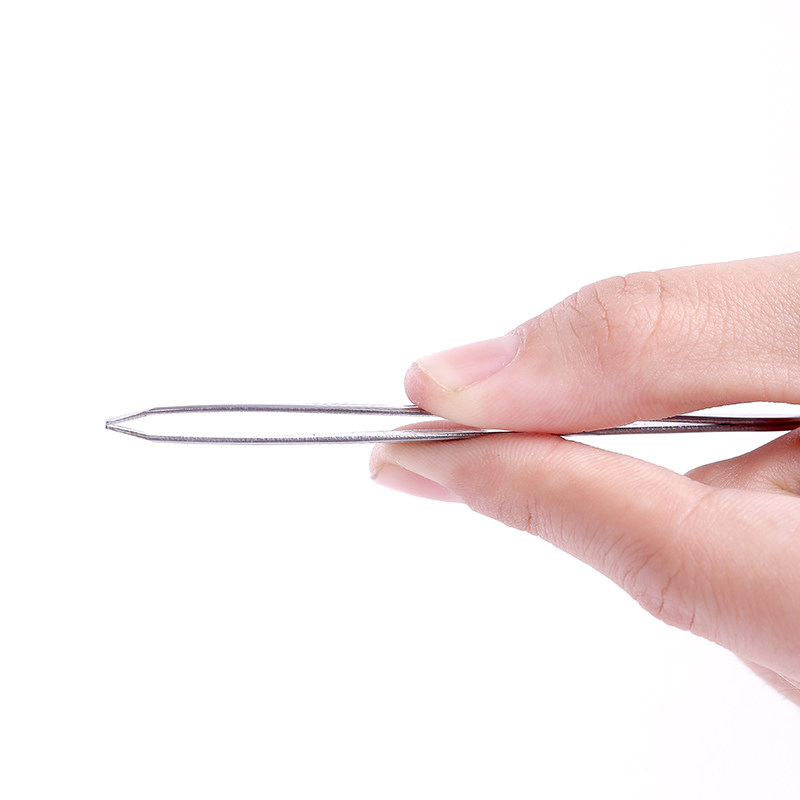 不锈钢眉夹眉毛夹眉平嘴斜口镊子修眉神器化妆化妆