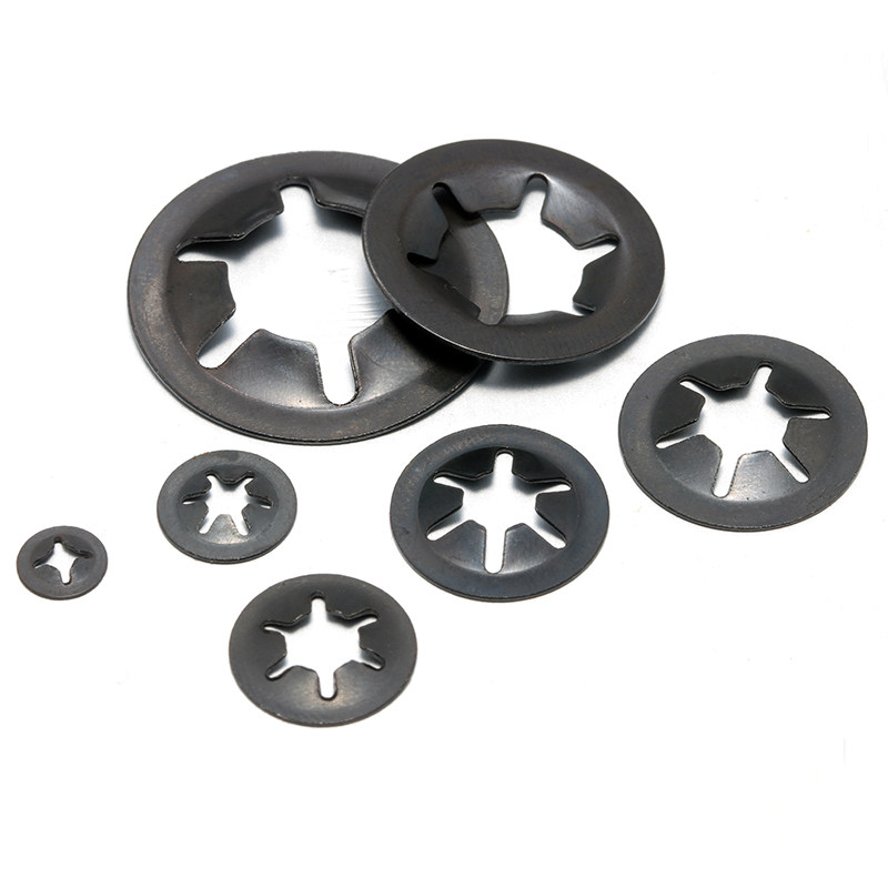 轴承锰钢弹簧卡圈夹挡圈梅花卡簧垫圈轴用挡圈挡圈