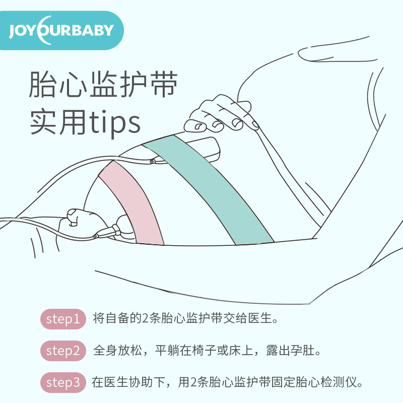 佳韵宝胎监带胎心监护带孕妇监测带医院产检监护绑带弹力加长2条