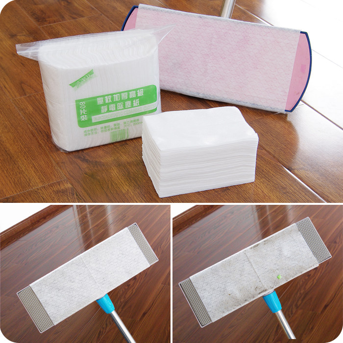 除尘优思居一次性拖地静电纸擦地布吸尘吸尘纸免手地板静电除尘纸