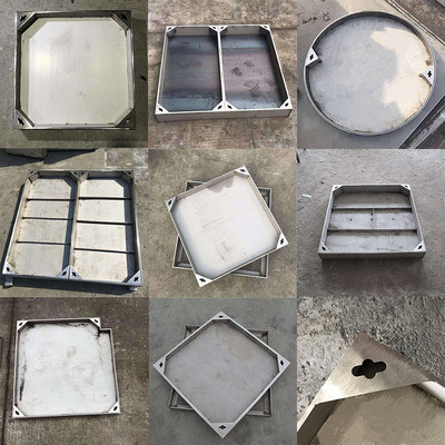 304不锈钢井盖隐形圆形窨井盖长方形雨水排水沟盖板下沉式装饰盖