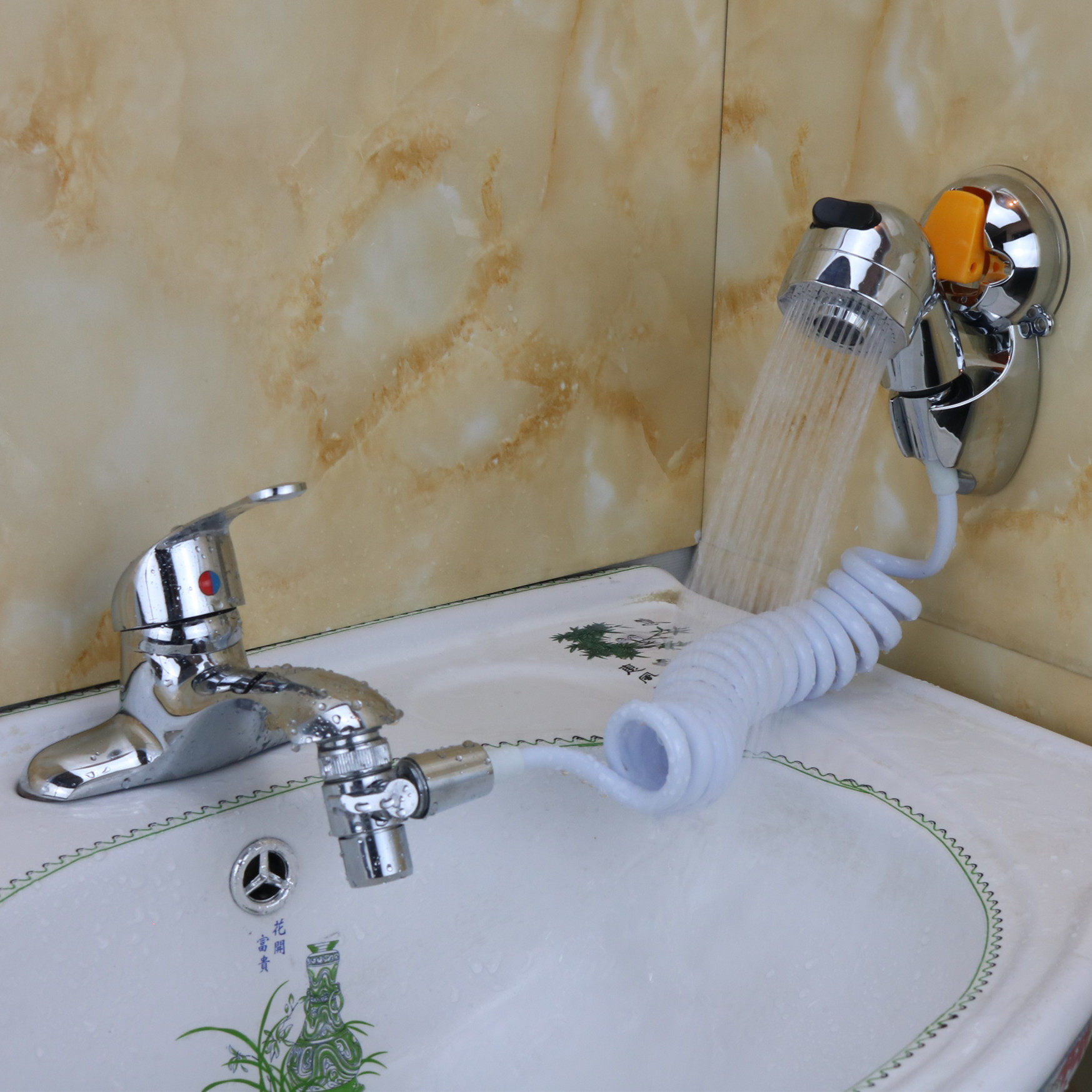 水龙头接宝宝洗澡花洒套装不增压手持小喷头婴幼儿童沐浴洗头神器