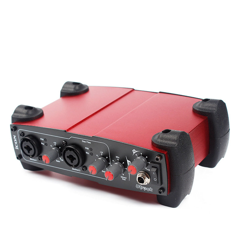 vst声卡4进4出录音唱歌播音主持网红主播推荐 utrack icon艾肯