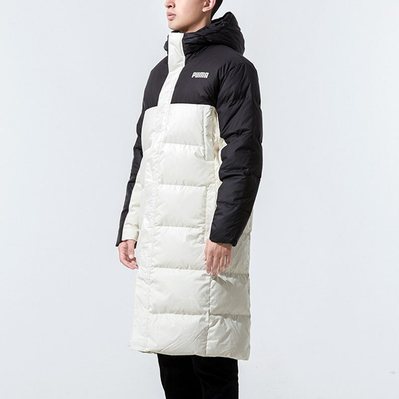 puma彪马长款羽绒服2021冬季新款运动服休闲拼色运动羽绒服