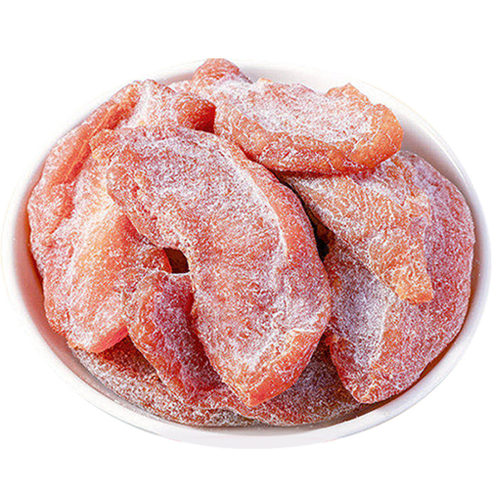 桃干盐津水蜜桃肉干500g袋装蜜饯果脯水果干黄桃干