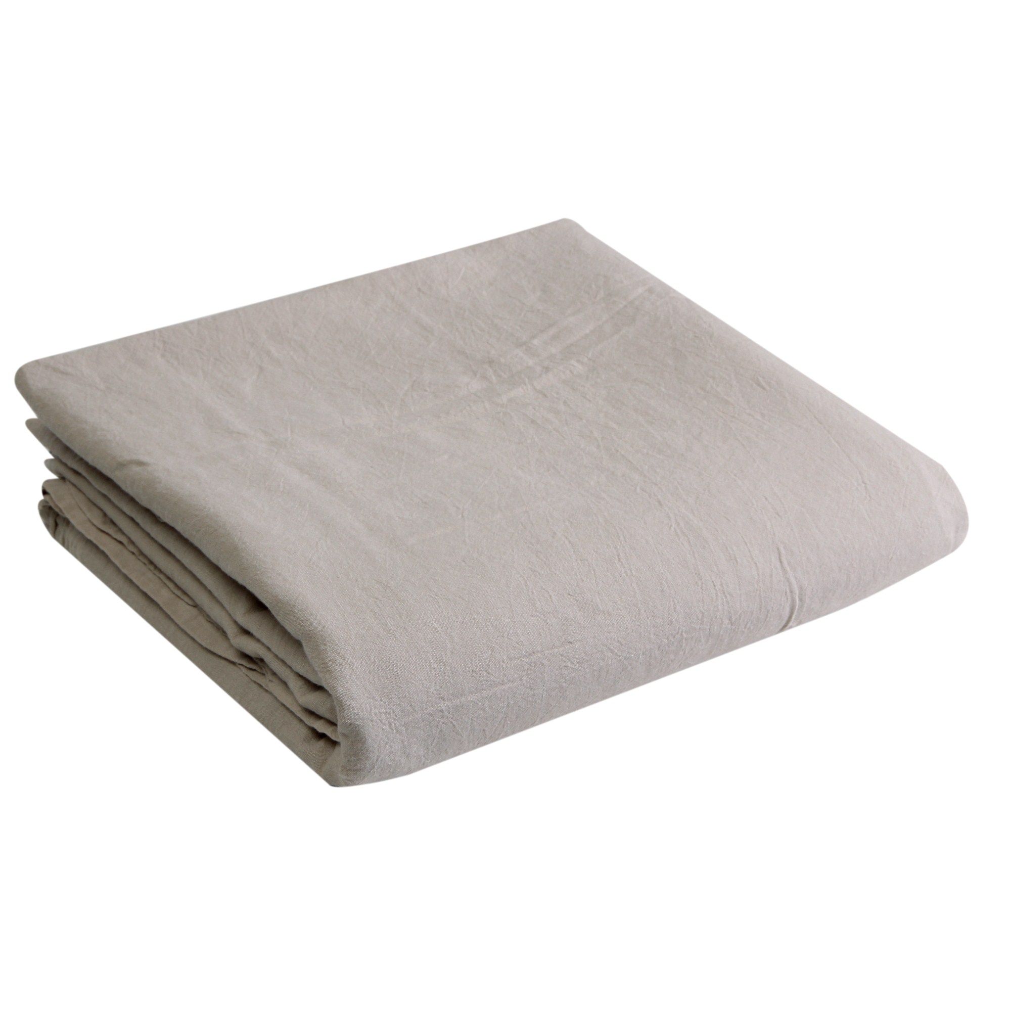 出口日本良品纯棉水洗纯色大号双人双人床床单床笠床单