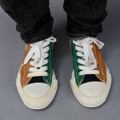 三原康裕日系mihara帆布鞋 mmy溶解鞋厚底增高男女潮鞋男女情侣鞋