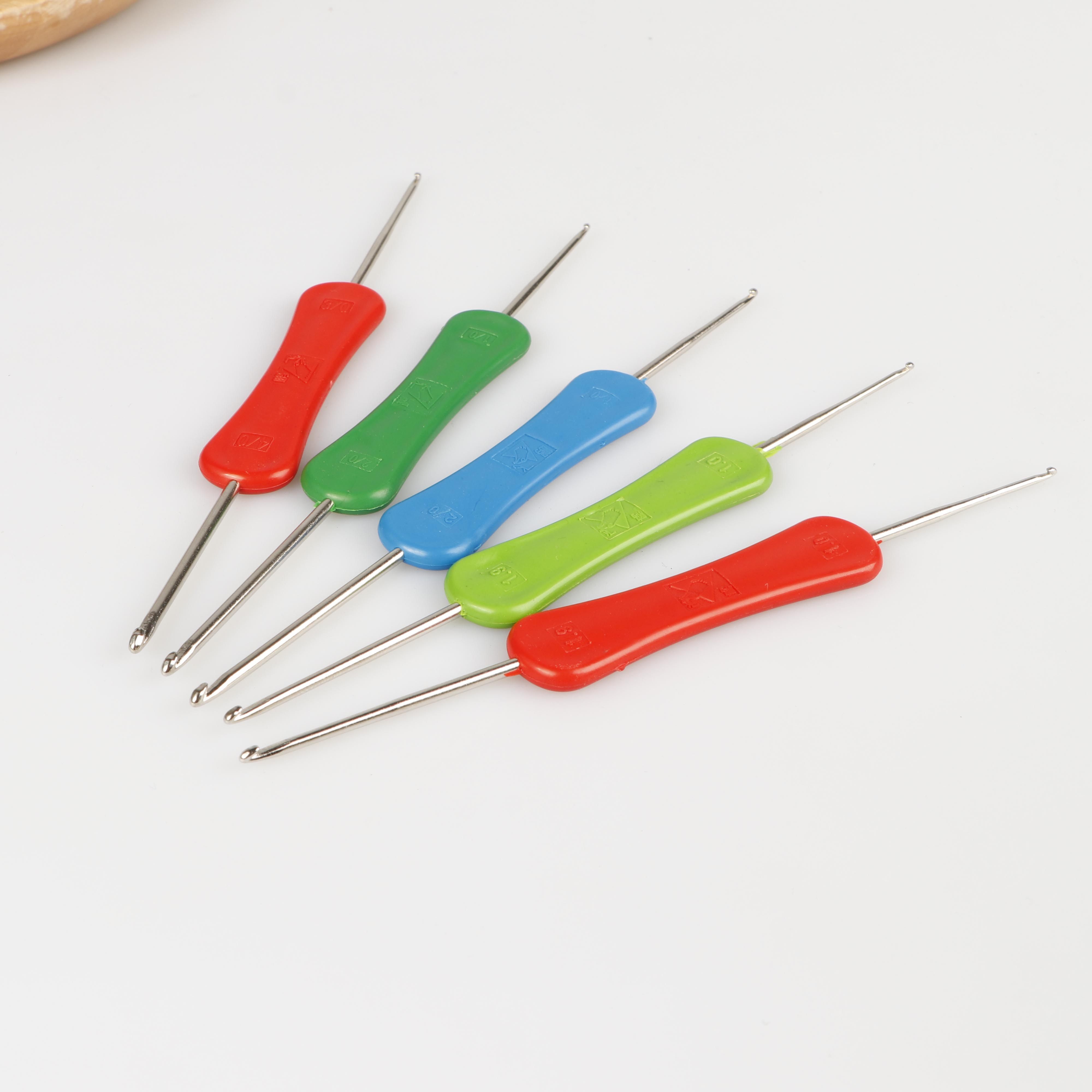 双头钩针鞋垫包包毛衣毛线勾针家用防滑diy针