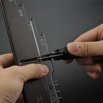 上禾子线尺带钩距子线板量线尺钩距尺绕线板具垂钓绑钩用品渔具