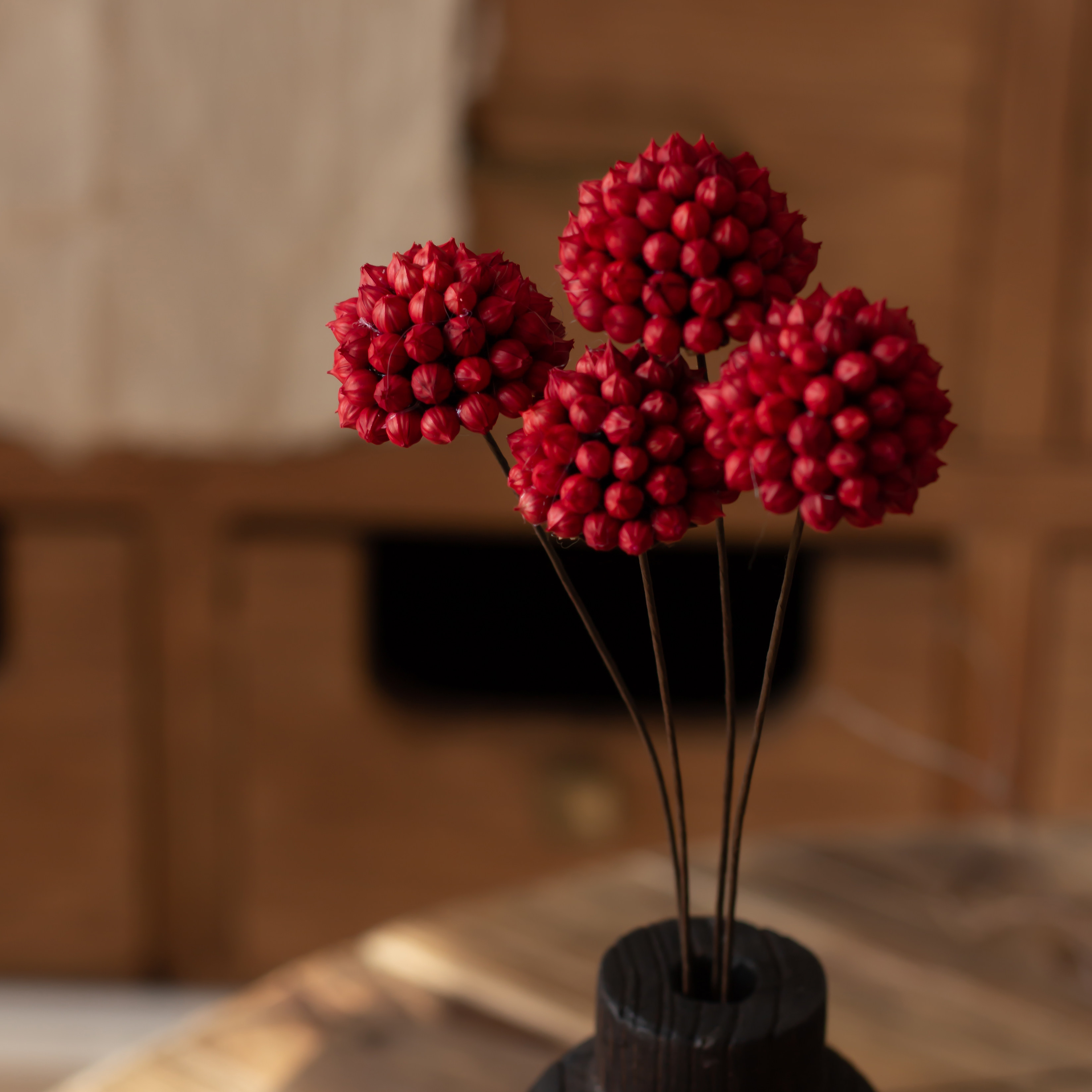 干花植物果实红豆复古家居软装摆设插花搭配干花