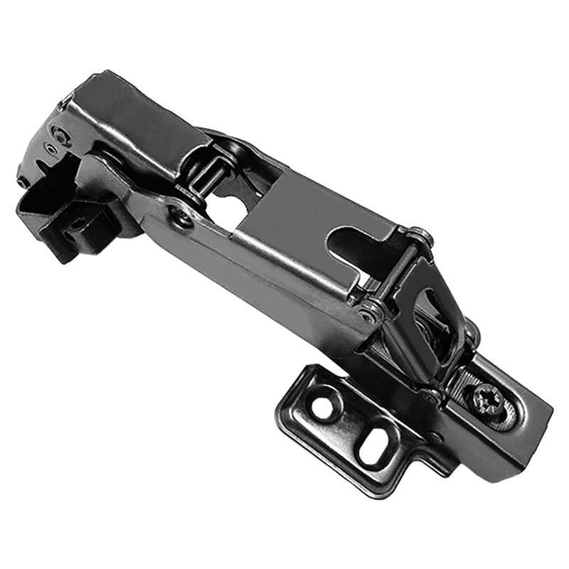 165度黑色方头铝玻璃门铰链180度平装45度五角转角铰链