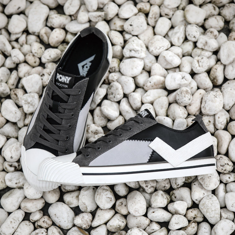 pony波尼时尚拼接休闲休闲运动运动鞋学生男鞋女鞋帆布鞋