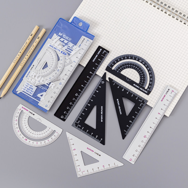 晨光学生文具圆规尺子套装可爱可爱多多功能不锈钢各类尺