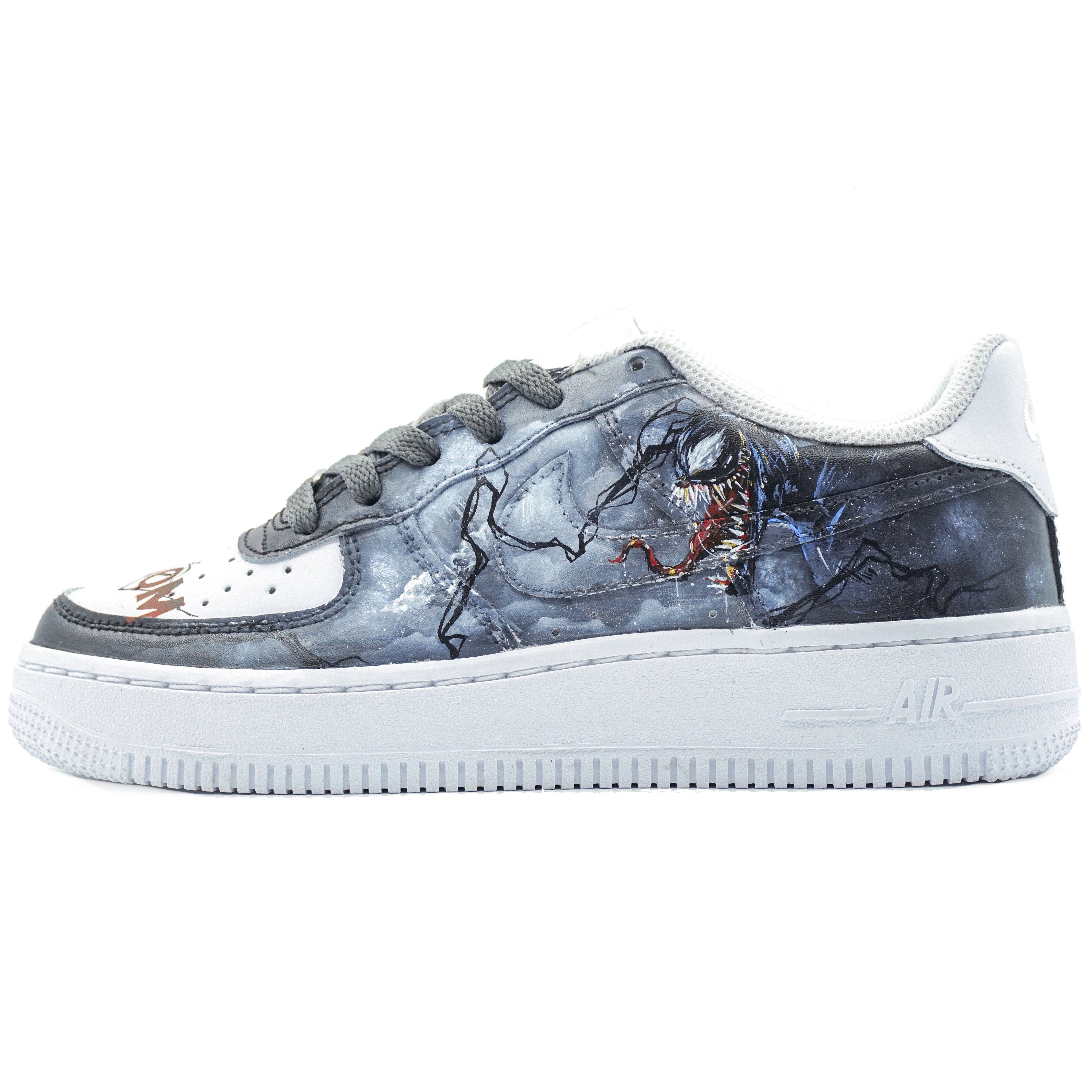 nikeairforce1af1纯白空军超级英雄毒液手绘板鞋