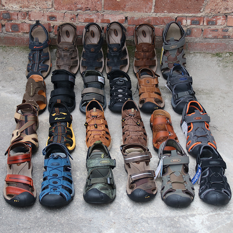 外贸尾货高端检漏款微瑕疵真皮头层牛皮罗马鞋减震沙滩鞋舒适凉鞋