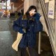 2toyoung retro leopard print plus velvet thick denim short jacket female Korean version loose stitching jacket 2020 winter 2toyoung retro leopard print plus velvet thick denim short jacket female Korean version loose stitching jacket 2020 winter